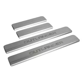 Накладки порогов Rival для Mitsubishi Outlander lll рестайлинг 2015-