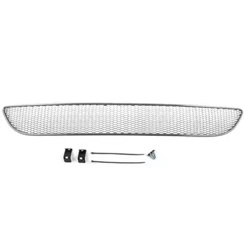 Сетка на бампер внешняя Arbori для Mazda CX5 2011- хром 15 мм (01-350111-152)