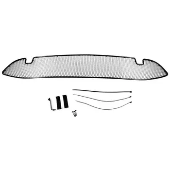 Сетка на бампер внешняя Arbori для Nissan Qashqai с передним парктроником 2014- черная 15 мм (01-391314-15B)