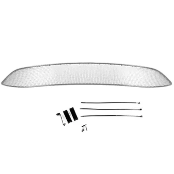 Сетка на бампер внешняя Arbori для Nissan Qashqai II без переднего парктроника 2014- хром 10 мм (01-391414-102)