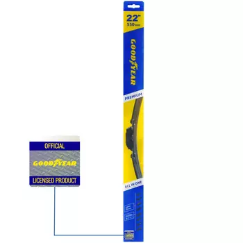 Щетка стеклоочистителя бескаркасная Goodyear Premium 550 мм/22"
