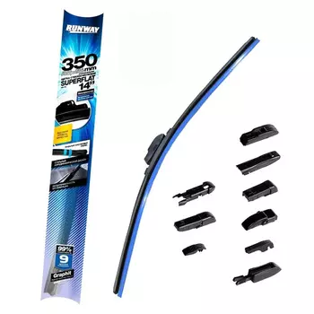 Щетка стеклоочистителя бескаркасная Runway Superflat 350мм (art.RW-14U)
