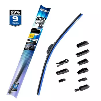 Щетка стеклоочистителя бескаркасная Runway Superflat 530мм/21" (art.RW-21U)