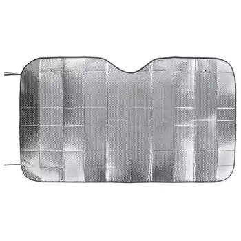 Шторка солнцезащитная на лобовое стекло Arnezi 142x80см серебристая