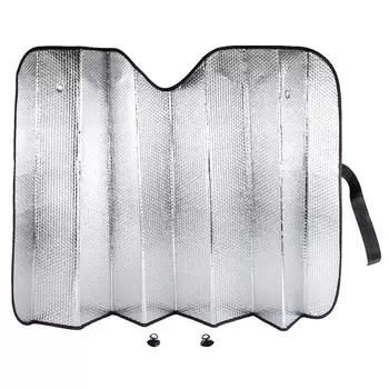 Шторка солнцезащитная на лобовое стекло Arnezi 142x80см черная