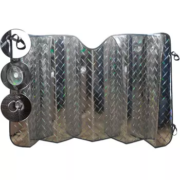 Шторка солнцезащитная на лобовое стекло PSV Laser Series 130x60см светоотражающая