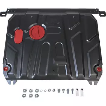 Защита картера и КПП АвтоБРОНЯ для Hyundai/Kia Solaris 2011-2016/Kia Rio 2011-2017 (2 мм) - (02343)