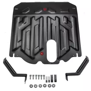 Защита картера и КПП АвтоБРОНЯ для Hyundai/Kia Grand Santa Fe 2014-/Santa Fe 2012-2018/Hyundai Santa Fe Premium 2015-2016