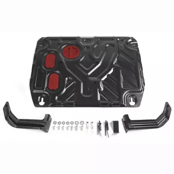 Защита картера и КПП АвтоБРОНЯ для Hyundai/Kia Creta 2016- (V - 1.6; 2.0) усиленная (2 мм)