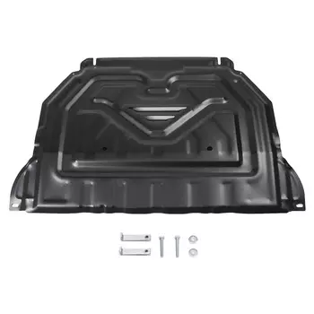 Защита картера и КПП АвтоБРОНЯ для Mitsubishi 2012-2018 V-2.0; 2.4; 3.0/2018- V-2.0 4WD