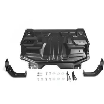 Защита картера и КПП АвтоБРОНЯ для Seat Ibiza 2008-2014/Skoda Fabia 2007-2015/Fabia RS 2010-2015/Rapid 2012-/Polo 2005- (05842)