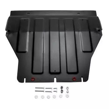 Защита картера и КПП АвтоБРОНЯ для Volkswagen Caravelle, Multivan, Transporter T5/T6 2003-2015 2015-н.в.