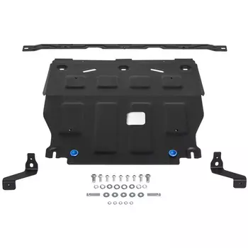 Защита картера и КПП Rival для Hyundai Elantra VII рестайлинг 2021-н.в., сталь 1.8 мм, с крепежом, штампованная (111.2386.1)