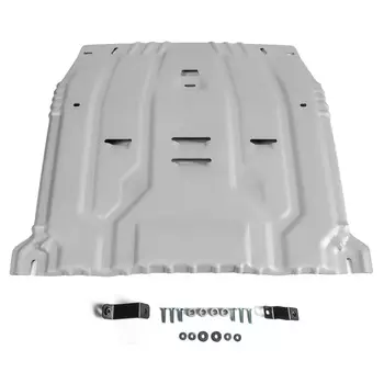 Защита картера и КПП Rival для Hyundai Palisade 2020-н.в., алюминий 3 мм, с крепежом, штампованная (333.2385.1)