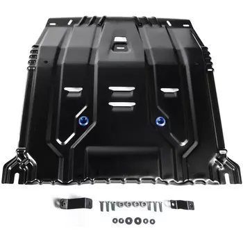 Защита картера и КПП Rival для Hyundai Santa Fe IV 2018-/Tucson III 2015-2018 2018-/Kia Sorento Prime III 2015-/Sportage IV 2016-сталь(2мм)