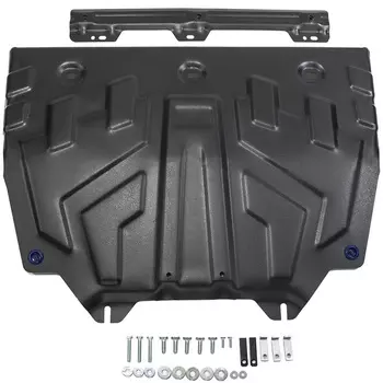 Защита картера и КПП Rival для Mazda 3 2013-/6 2012-/Mazda CX-5 2011-/CX-9 2017- (увеличенная) сталь