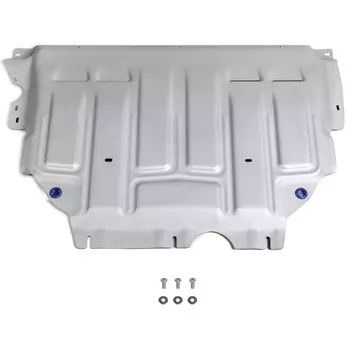 Защита картера и КПП Rival для Skoda Karoq 20-н.в./Kodiaq (с Webasto) 17-н.в./VW Tiguan II 16-20 20-н.в., алюминий 3 мм (333.5127.1)
