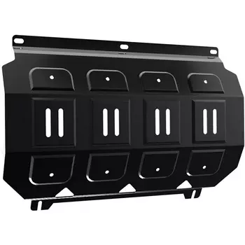 Защита радиатора АвтоБРОНЯ для Mitsubishi/Fiat L200 2006-2015/Pajero Sport 2008-2016