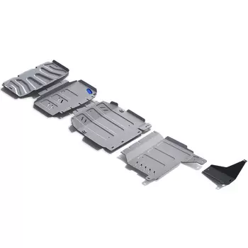 Защита радиатора, картера, КПП и РК Rival для Mercedes-Benz X-Class 4WD 2018-, алюминий (4 мм) (K333.3942.1)