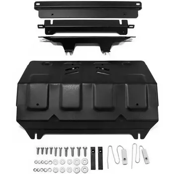 Защита радиатора Rival для Fiat Fullback 2016-/Mitsubishi L200 2015-/Mitsubishi Pajero Sport 2016- сталь (2 мм)