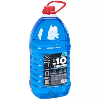Жидкость стеклоомывающая Bolk зимняя -10 готовая 4 л (art. BTF103001)