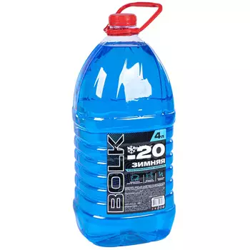 Жидкость стеклоомывающая Bolk зимняя -20 готовая 4 л (art. BTF103002)