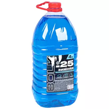 Жидкость стеклоомывающая Bolk зимняя -25 готовая 4 л (art. BTF103003)