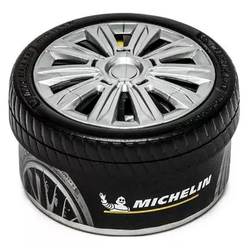 Ароматизатор MICHELIN банка в форме шины, 30 мл. «Черный оникс» (87817)