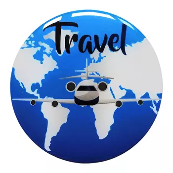 Наклейка объемная 3D FORteCAR (024002) САМОЛЕТ travel D-12