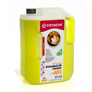 TOTACHI Антифриз Extended Life Coolant Yellow -40C 4л