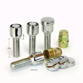 Вектор болт 14х1,50 L40 сфера с вращ. кольцом, колпачок, 2 ключа 17/19, Cr, комплект [384157X2]