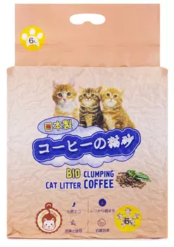 HAKASE AREKKUSU комкующийся наполнитель Тофу Кофе (6 л)