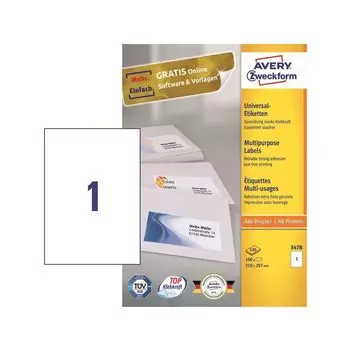 Этикетки Avery Zweckform