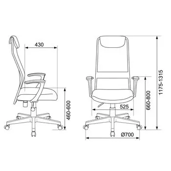 Кресло компьютерное Бюрократ