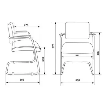 Кресло компьютерное Бюрократ