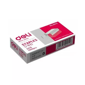 Скобы для степлера Deli