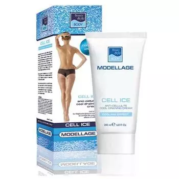 Антицеллюлитный дренажный крем с охлаждающим эфффектом Cell Ice Modellage