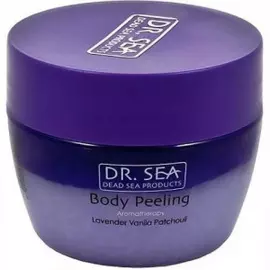 Ароматический пилинг для тела с маслами лаванды, ванили и пачули