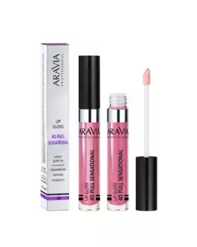 Блеск для губ 4D Full Sensational lip gloss (L025, 02, Увлажняющий/Розово-красный, 5,5 мл)