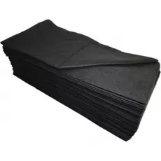 Черное полотенце Спанлейс Черный Бархат Стандарт 45*90 см