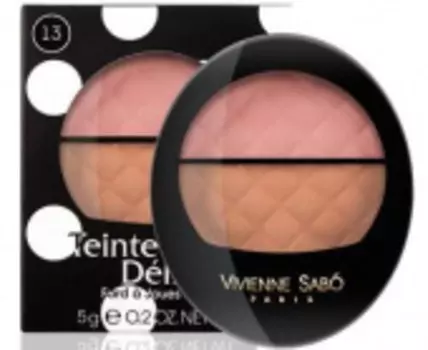 Двойные румяна Teinte Delicate (D215216013, 13, розоватый холодный/бежевый темный, 2*3,5 г, 2*3,5 г)