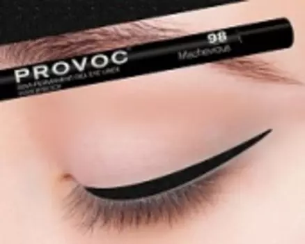 Гелевая подводка в карандаше для глаз gel eye liner (PV0098, 98, Угольно-черный голографический, 1 шт, 1 шт)