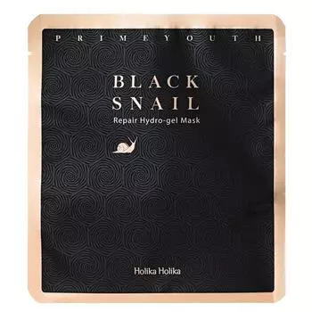 Гидрогелевая маска с муцином черной улитки Prime Youth Black Snail Repair Hydrogel Mask