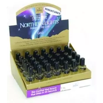 Голографическая сушка-закрепитель лака Золото Northen Lights (NLG3.5, 3,5 мл)