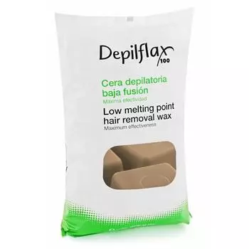 Горячий воск в брикетах Depilflax шоколадный