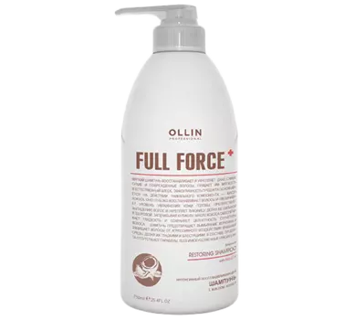 Интенсивный восстанавливающий шампунь с маслом кокоса Ollin Full Force (725799, 750 мл)