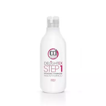 Эликсир мультивитаминная защита при осветлении и окрашивании волос Шаг 1 Delightex