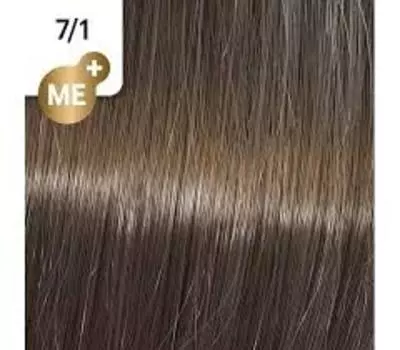 Koleston Perfect NEW - Обновленная стойкая крем-краска (81650695, 7/1, блонд пепельный, 60 мл, Базовые тона)