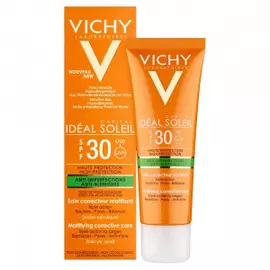 Корректирующий уход против несовершенств для кожи лица Vichy Capital Ideal Soleil SPF 30