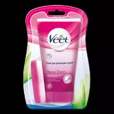 Крем для депиляции Veet с ароматом бархатной розы и эфирными маслами